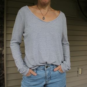 Old Navy Long Sleeve Striped Tee